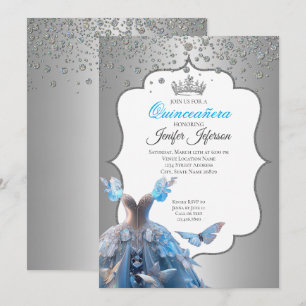 Invitación elegante de Quinceañera