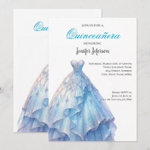 Invitación elegante de Quinceañera