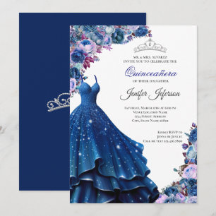 Invitación Elegante de Quinceañera