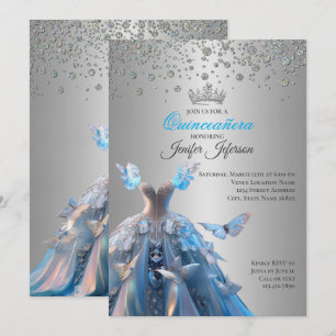 Invitación elegante de Quinceañera