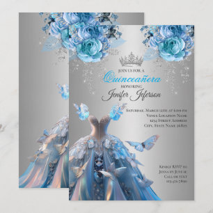 Invitación elegante de Quinceañera