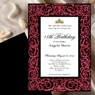 Invitación Elegante Debut de 18 Cumpleaños
