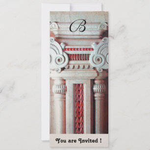 Invitación ELEGANTE DECORACIÓN ELEGANTE DE ESTILO blanco rojo