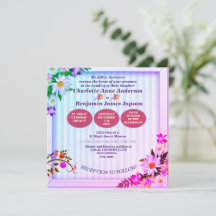 Elegante degradado Boda floral rosa y verde