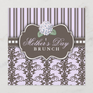 Invitación elegante del brunch del día de madre de