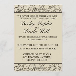 Invitación elegante del cráneo