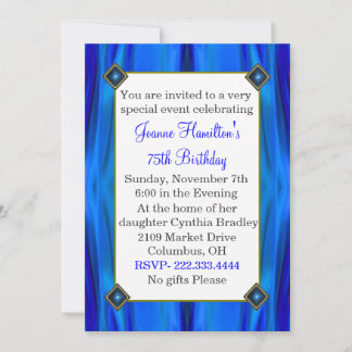 Invitación elegante del cumpleaños