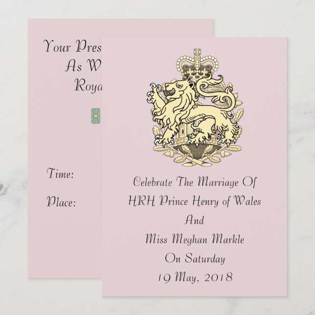 Invitación elegante del fiesta de Harry y de (Anverso / Reverso)