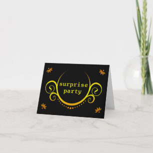invitación elegante del fiesta de sorpresa