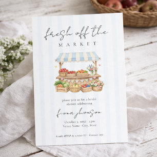 Invitación Elegante Desfile de Bodas Fresco en el Mercado