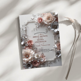 Invitación Elegante Desfile Floral de Boda/Evento de Boda