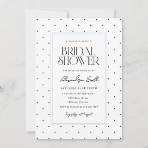 Invitación Elegante Despedida de Soltera con Lunares
