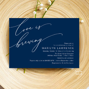 Invitación Elegante Despedida de Soltera en Cervecería Azul M