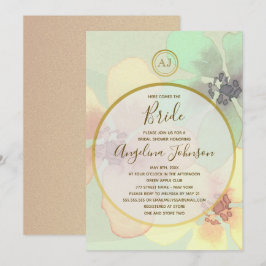 Invitación Elegante Despedida de Soltera en Primavera Verano 