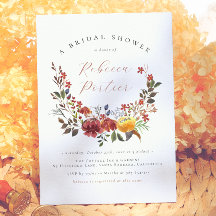 Elegante Despedida de Soltera Floral Bohemio Flor