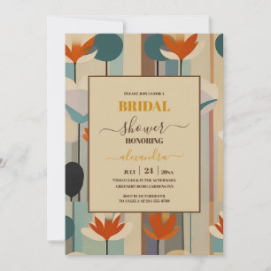 Invitación Elegante Despedida de Soltera Floral de Mediana Ce