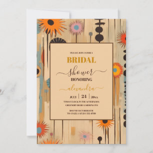 Invitación Elegante Despedida de Soltera Floral de Mediana Ce
