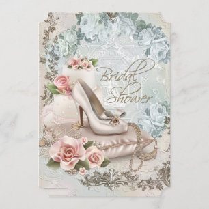 Invitación Elegante Despedida de Soltera Vintage