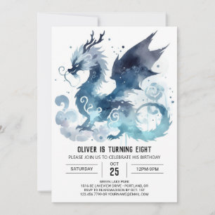 Invitación Elegante Día del Dragón Imprimible