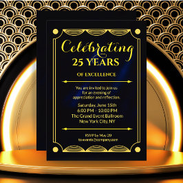 Invitación Elegante diseño de hito corporativo azul