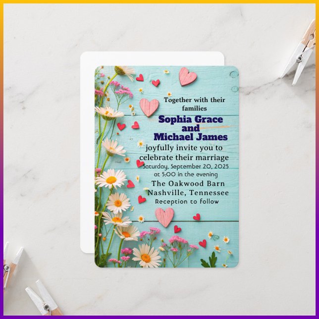 Invitación Elegante diseño de la naturaleza de las hojas verd (Subido por el creador)