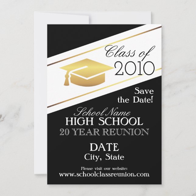 Invitación Elegante diseño de reunión. (Anverso)