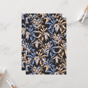 Invitación Elegante diseño textil con intrincadas flores