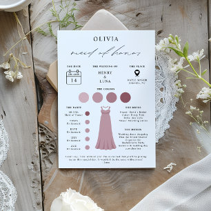 Invitación Elegante doncella de honor para fiesta de novias