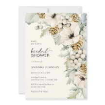 Elegante ducha azul de novia