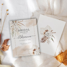 Invitación Elegante Ducha Bohemiana Floral Boho Bridal