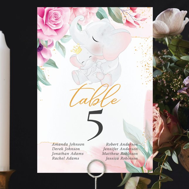 Invitación Elegante ducha chica de bebé Personalizada (Subido por el creador)