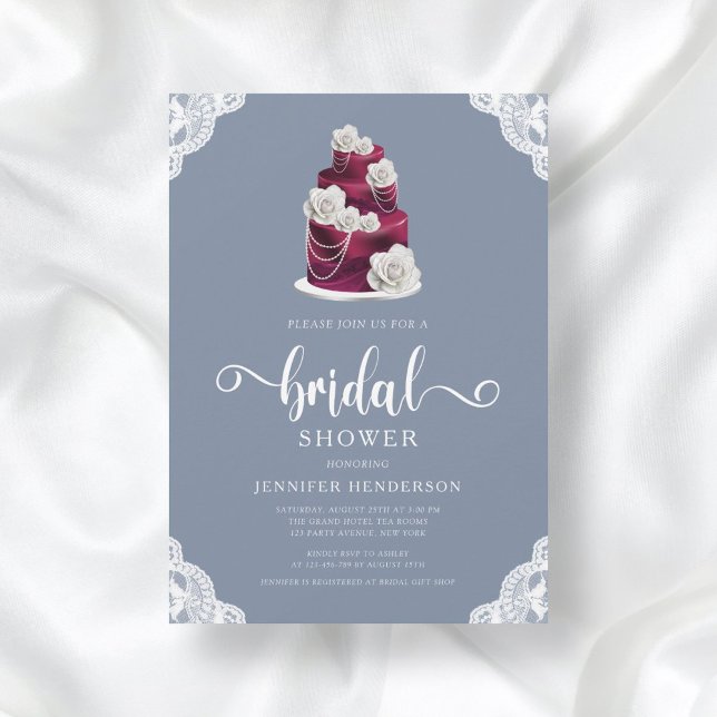 Invitación Elegante ducha de Boda azul turquesa para las novi (Subido por el creador)