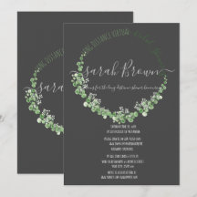 ELEGANTE DUCHA DE BRIDAL VIRTUAL VERDE Y GRAY FOLI