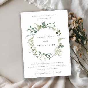 Invitación Elegante ducha de duchas para parejas de guisantes