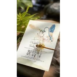 Invitación Elegante ducha de matrimonio de natación con mosca