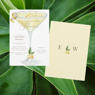 Invitación Elegante ducha de matrimonio Limoncello