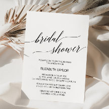 Elegante ducha de novia blanca y negra