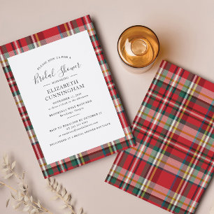 Invitación Elegante ducha de novia con escritura rústica