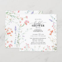 Elegante ducha de novia con flores silvestres de B