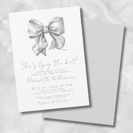 Invitación Elegante Ducha de Novia con Lazo