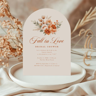 Invitación Elegante ducha de novia de otoño