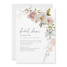 Elegante ducha de novia dorada rosada