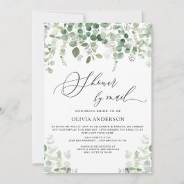 Invitación Elegante ducha de novias en el follaje Eucalyptus