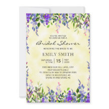 Elegante ducha marrón floral amarilla novia