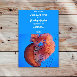 Invitación Elegante ducha Náutica Náutica de la Marina Azul