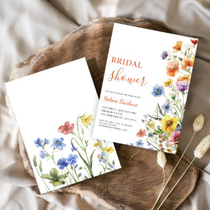 Invitación Elegante Ducha Nodal Floral Veraniega