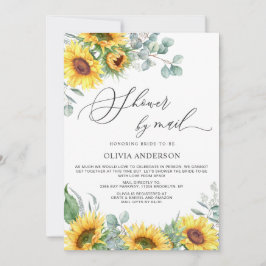 Invitación Elegante ducha nupcial de Eucalyptus por correo