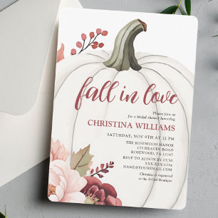 Invitación Elegante ducha nupcial de otoño