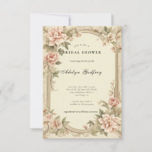 Invitación Elegante ducha nupcial inspirada en Bridgerton