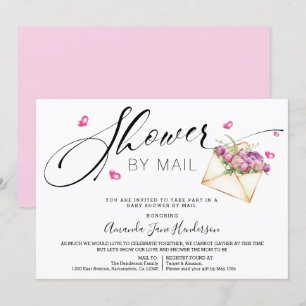 Invitación Elegante Ducha Por Correo